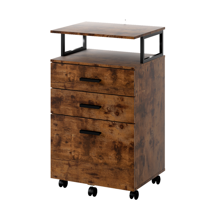 Goslash Picks Mobile File Cabinet 3 Drawers Home Office Desk