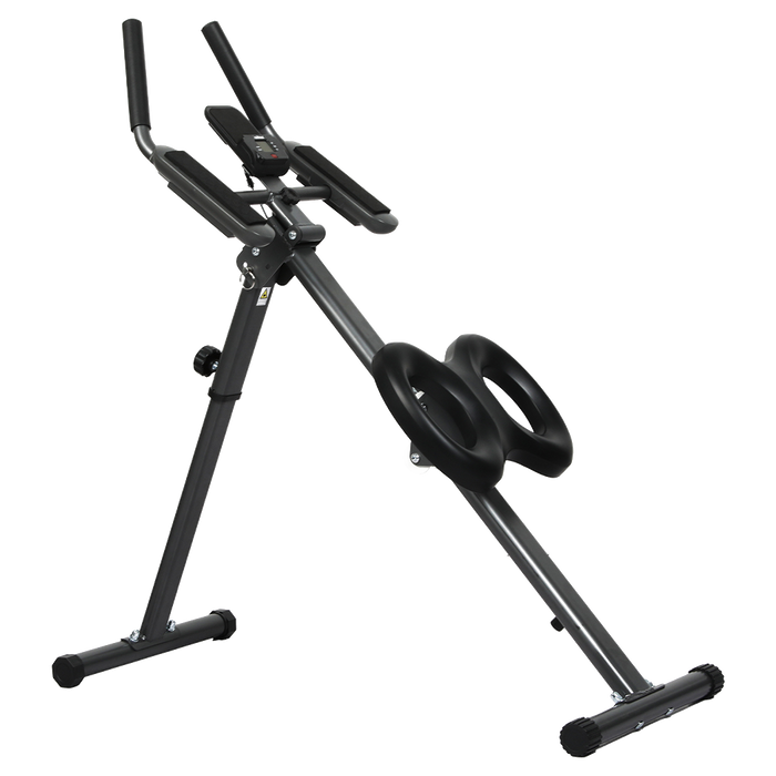 Goslash Picks Foldable Adjustment Ab Machine Black