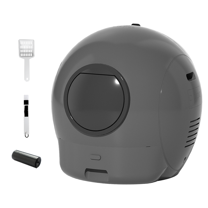 Automatic Cat Litter Box Large Self-Cleaning Grey