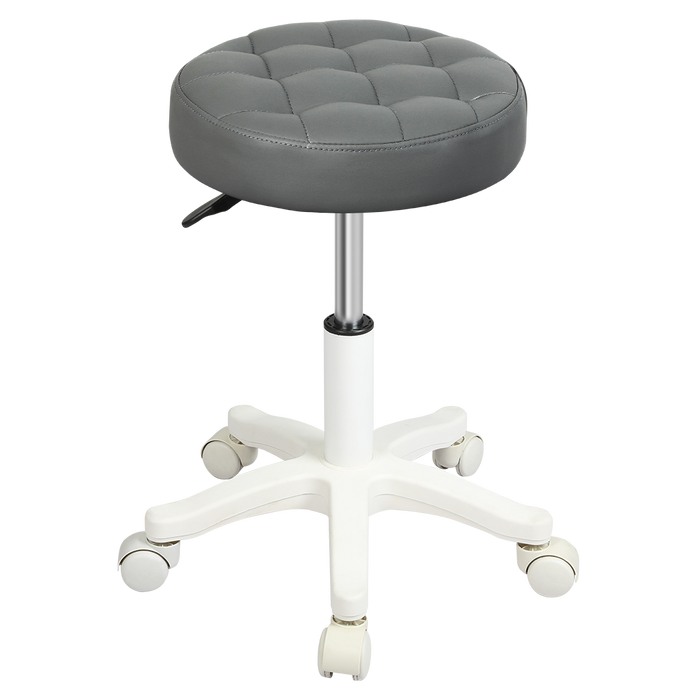 2X Rolling Bar Stool Swivel Salon Spa Chair Grey