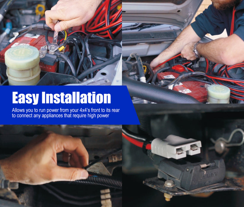 50A Wiring Kit 12V 6M Anderson Style Plug Battery Cable Quick Connect