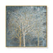 50cmx50cm Forest in the Twilight Trees Gold Frame Canvas