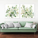 50cmx50cm Sage Garden by Carol Robinson 2 Sets White Frame