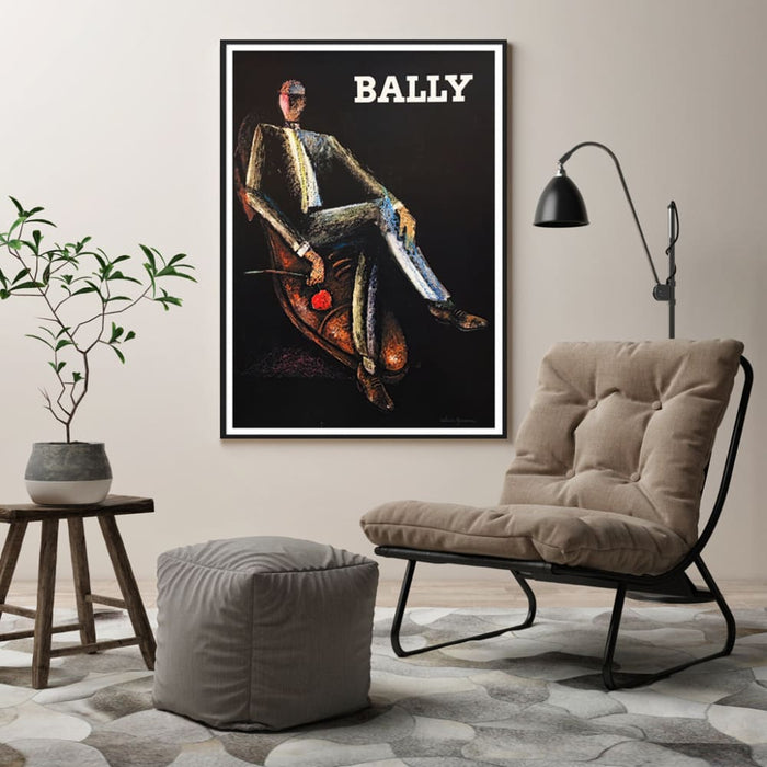 50cmx70cm Bally Man & Woman 2 Sets Black Frame Canvas Wall