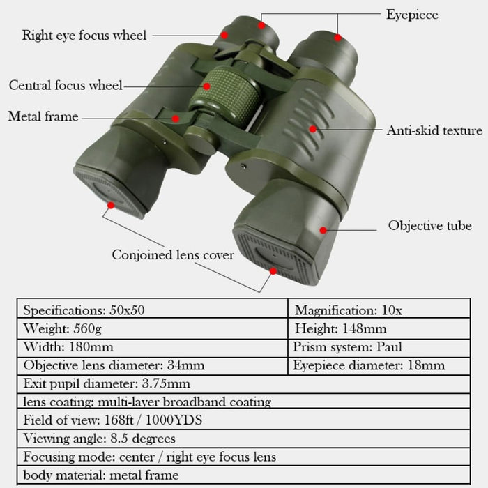 50x50 60x60 80x80 Long Range Professional Binoculars