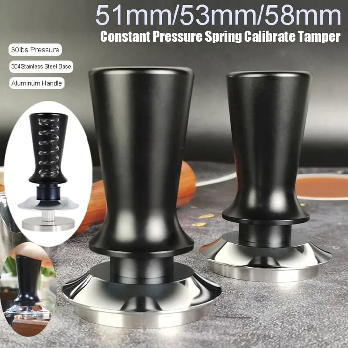 51 58mm Espresso Tamper With Calibrated Spring Loaded
