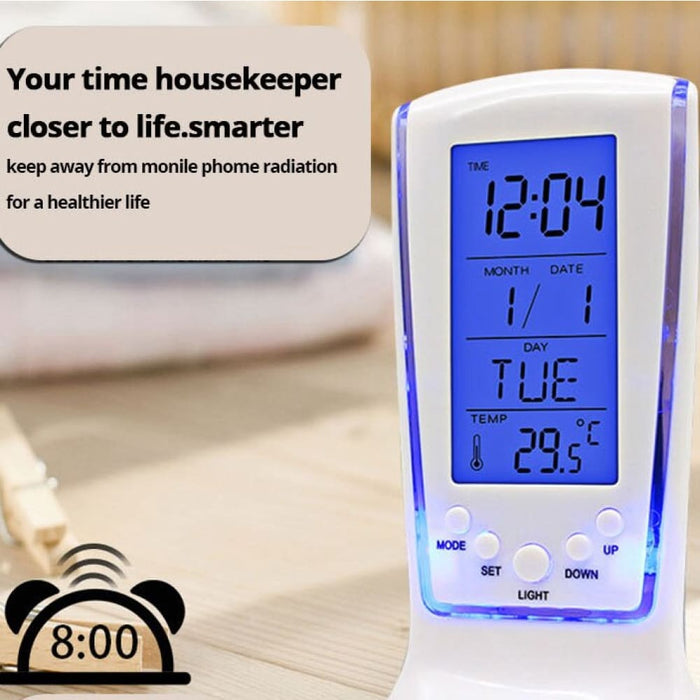 510 Mini Small Alarm Clock Led Luminous Music Mute Lazy