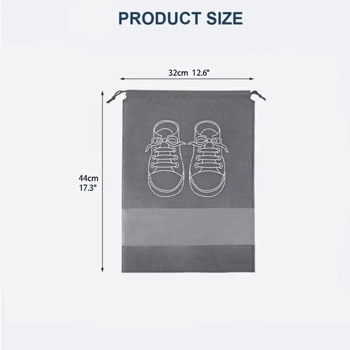 5/10pcs Portable Non Woven Waterproof Shoes Storage Bag