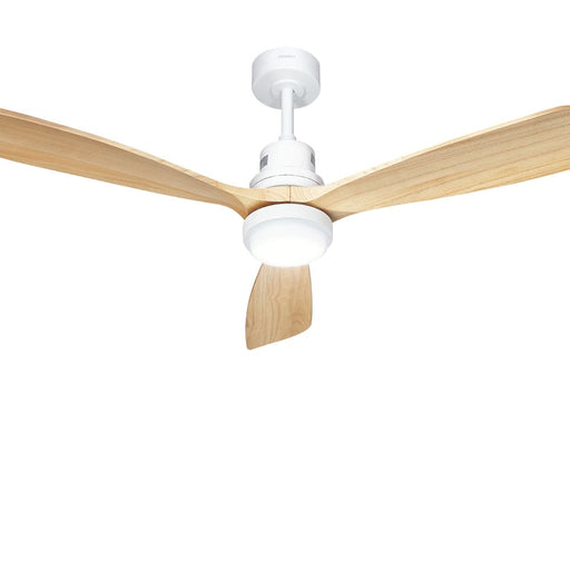 52’’ Ceiling Fan Led Light Remote Control Wooden Blades