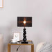 2x 55cm Black Table Lamp With Dark Shade Led Desk