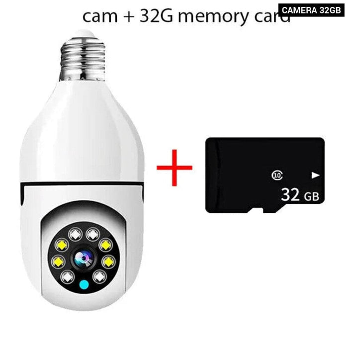 5g E27 Bulb Camera With Full Colour Night Vision Human