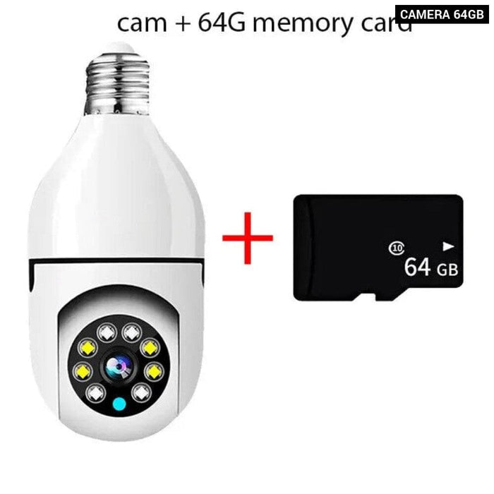 5g E27 Bulb Camera with Full Colour Night Vision Human
