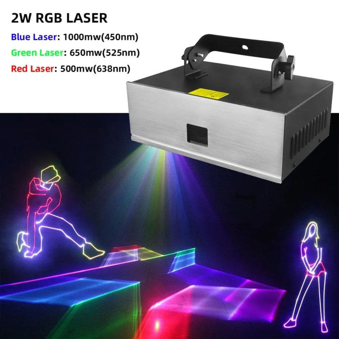 2w 4w 5in1 Rgb Animation 3d Beam Stage Laser Lights