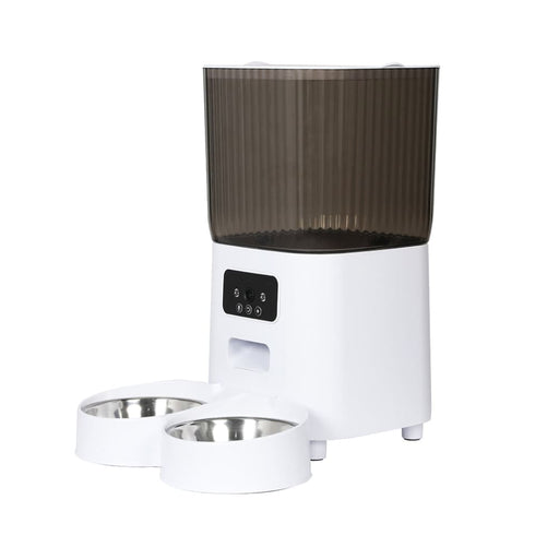 5l Auto Pet Feeder Automatic Camera Wi-fi White
