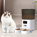 5l Automatic Pet Feeder 2 Bowl White