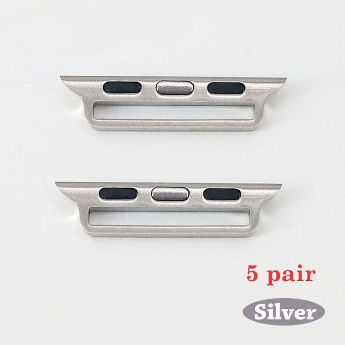 5pair Stainless Steel Adapter Watchband Connector For Apple