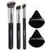 5pc Makeup Brush And Puff Set For Eyes Face