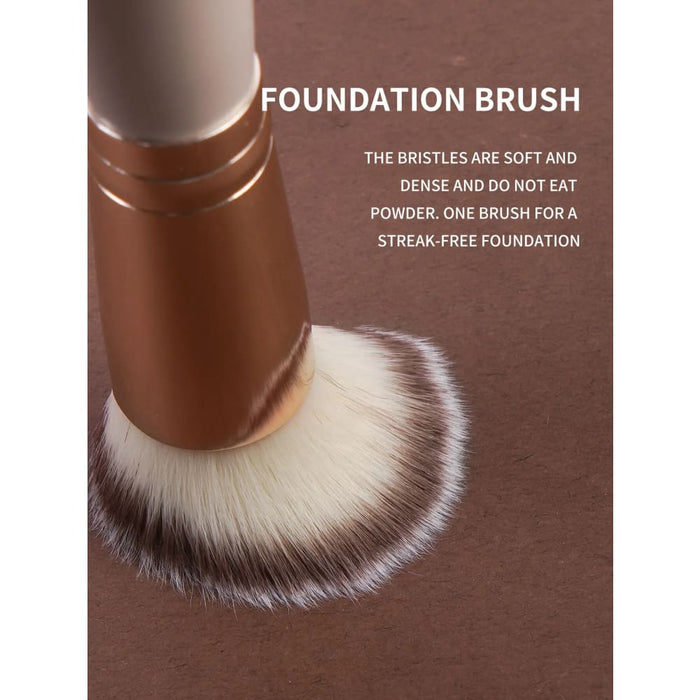 5pc Makeup Brush And Puff Set For Eyes Face