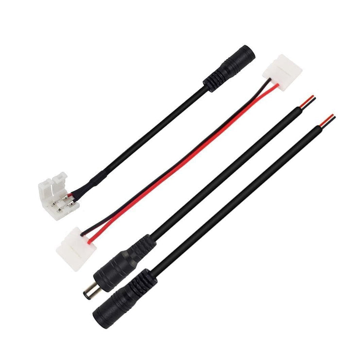 5pcs 2pin Led Connector 10mm Width Corner Cable Dc Free