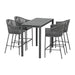 5pcs Outdoor Bar Table Furniture Set Chairs Patio Bistro 4