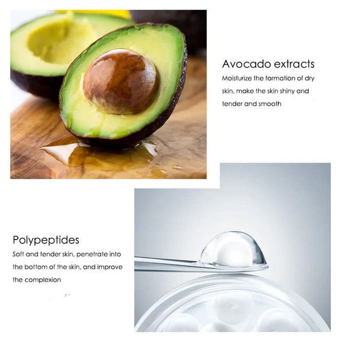 5pcs/set Avocado Facial Moisturizing Serum Cleanser Face