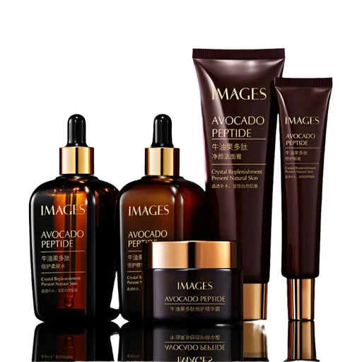 5pcs/set Avocado Facial Moisturizing Serum Cleanser Face