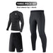 5pcs Sport Suit Set With Reflective Zips For Men’s