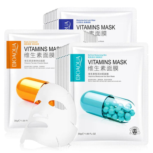 5pcs Vitamin c Moisturizing Oil Control Face Sheets/masks
