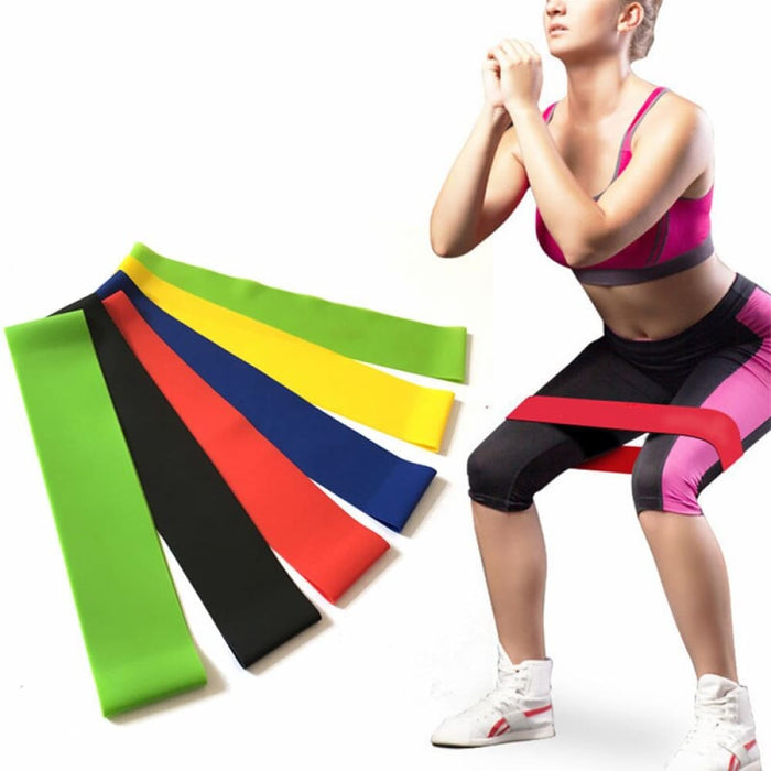 5pcs Yoga Tension Belt Fitness Elastic Resistance Squat