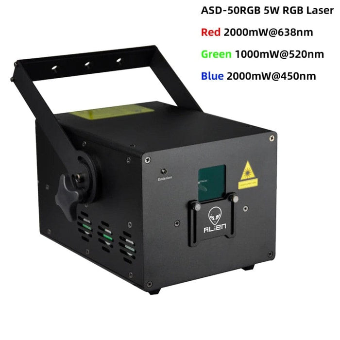 5w 8w Rgb Animation Beam Scanner Ilda Sd Card Laser Light