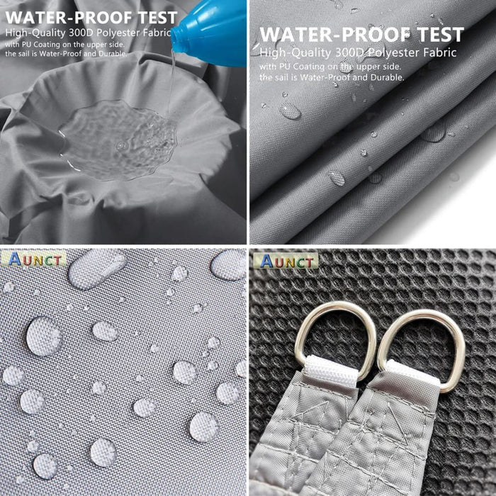 5x5x7.1m Triangle Uv Block Sun Shade Sail Perfection