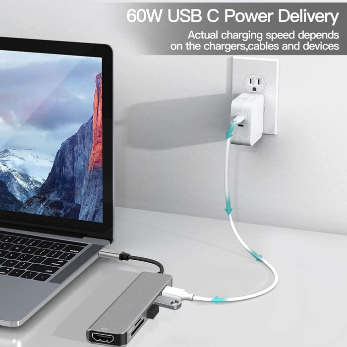 6 - in - 1 Usb - c Docking Station 100w Pd Charging