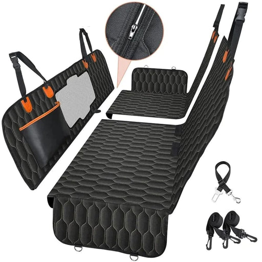 6 in 1 Dog Car Seat Cover Waterproof Mesh Visual Window
