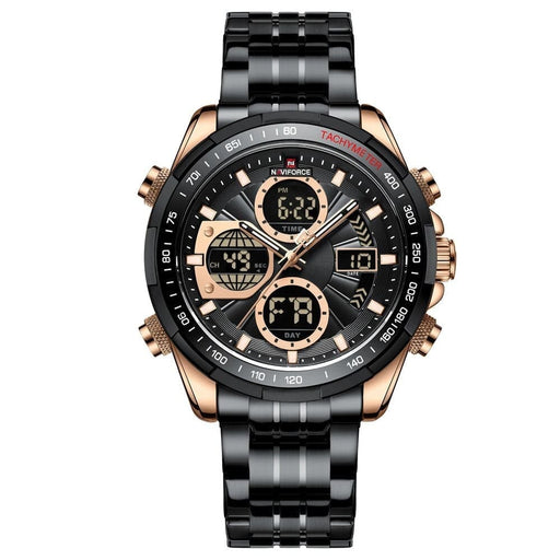 6 In 1 Dual Display Classic Quartz Wristwatch For Men’s