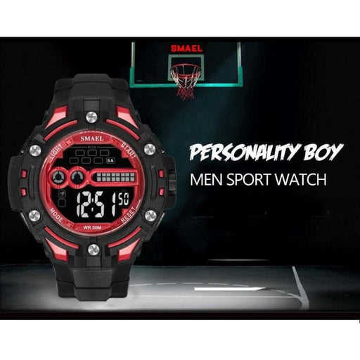 6 In 1 Men’s 40m Waterproof Digital Led Wrist Watch