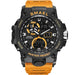 6 in 1 Men’s 50m Waterproof Dual Time Digital Sport Wrist