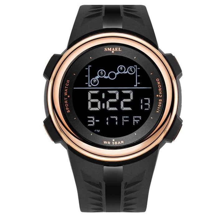 6 in 1 Men’s 30m Waterproof Sport Led Digital Wrist Watch