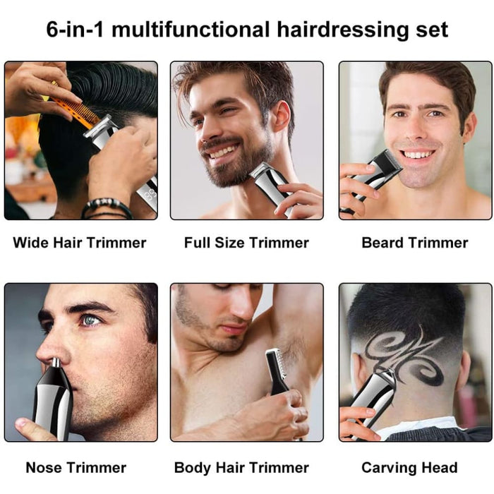 6 in 1 Multifunctional Hair Trimmer with Stand
