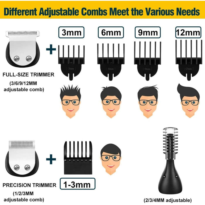 6 in 1 Multifunctional Hair Trimmer with Stand