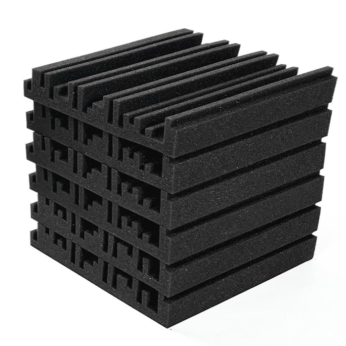 6 12 24pcs Acoustic Soundproof Foam Panel with Tapes