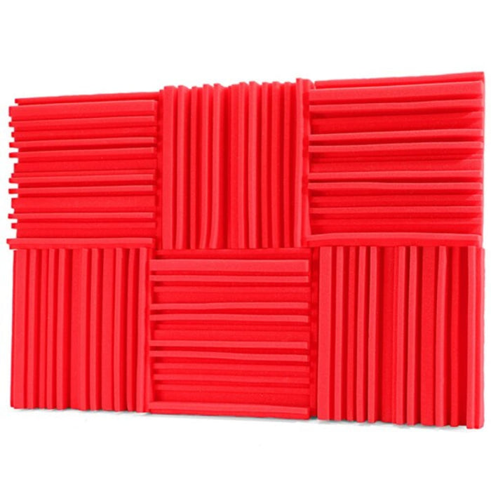 6 12 24pcs Acoustic Soundproof Foam Panel with Tapes