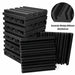 6 12 24pcs Acoustic Soundproof Foam Panel with Tapes