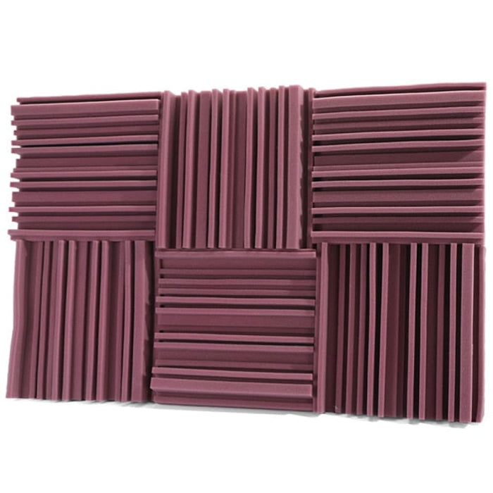 6 12 24pcs Acoustic Soundproof Foam Panel with Tapes