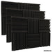 6 12 24pcs Acoustic Soundproof Foam Panel with Tapes
