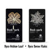 6 Pcs 316 Stainless Steel Snow Flake Clover Leaf Bookmark