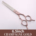 6.5 7.0inch Jp440c Curved Thinning Straight Scissors Dog