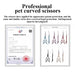 6.5 7.0inch Jp440c Curved Thinning Straight Scissors Dog