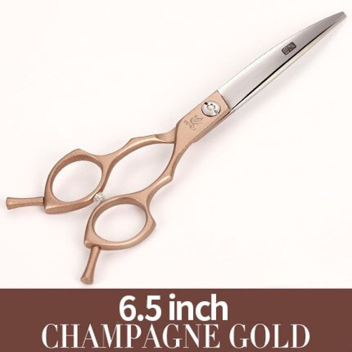 6.5 7.0inch Jp440c Curved Thinning Straight Scissors Dog