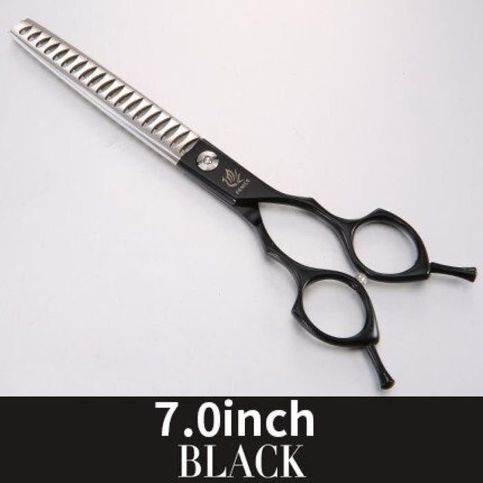 6.5 7.0inch Jp440c Curved Thinning Straight Scissors Dog