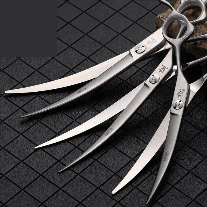 6.5 7 7.5 Inch Pet Dogs Gromming Scissors Curved Shears Up